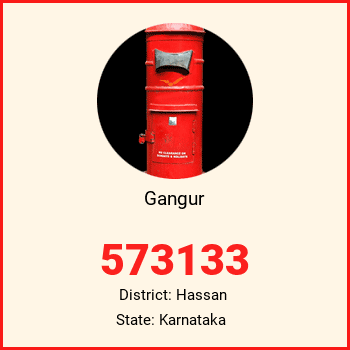 Gangur pin code, district Hassan in Karnataka