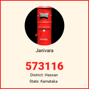 Janivara pin code, district Hassan in Karnataka
