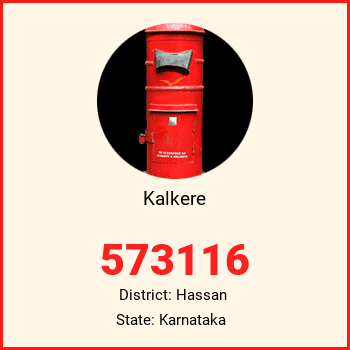 Kalkere pin code, district Hassan in Karnataka