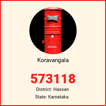 Koravangala pin code, district Hassan in Karnataka
