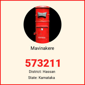 Mavinakere pin code, district Hassan in Karnataka
