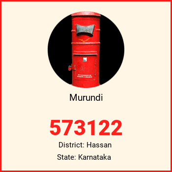 Murundi pin code, district Hassan in Karnataka