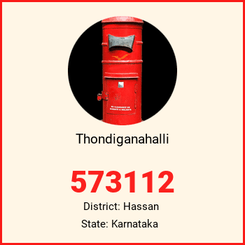Thondiganahalli pin code, district Hassan in Karnataka