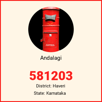 Andalagi pin code, district Haveri in Karnataka