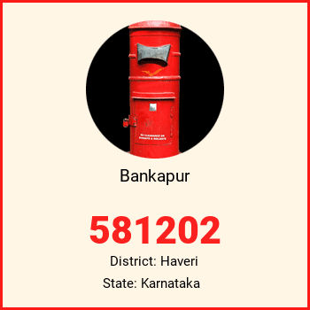 Bankapur pin code, district Haveri in Karnataka