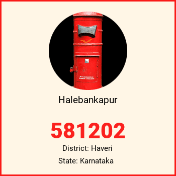 Halebankapur pin code, district Haveri in Karnataka