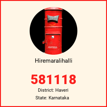 Hiremaralihalli pin code, district Haveri in Karnataka