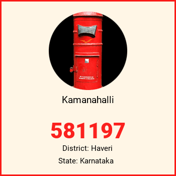 Kamanahalli pin code, district Haveri in Karnataka