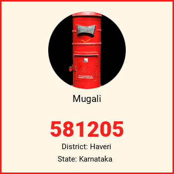 Mugali pin code, district Haveri in Karnataka