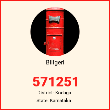 Biligeri pin code, district Kodagu in Karnataka