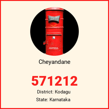 Cheyandane pin code, district Kodagu in Karnataka