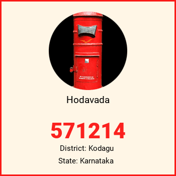 Hodavada pin code, district Kodagu in Karnataka