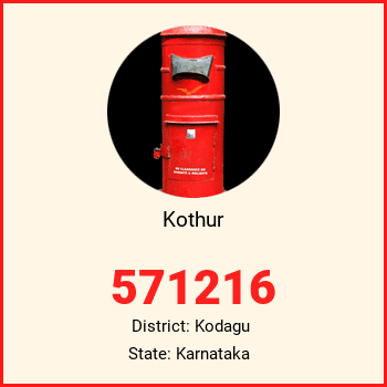 Kothur pin code, district Kodagu in Karnataka