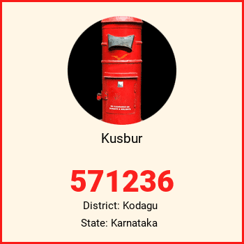 Kusbur pin code, district Kodagu in Karnataka