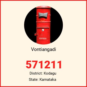 Vontiangadi pin code, district Kodagu in Karnataka