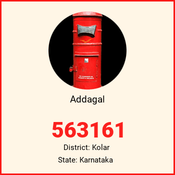 Addagal pin code, district Kolar in Karnataka