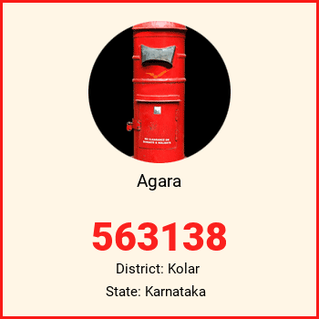 Agara pin code, district Kolar in Karnataka