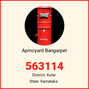 Apmcyard Bangarpet pin code, district Kolar in Karnataka