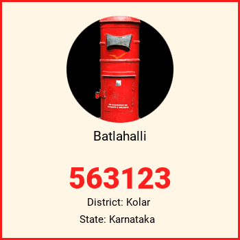 Batlahalli pin code, district Kolar in Karnataka