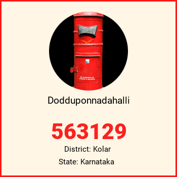 Dodduponnadahalli pin code, district Kolar in Karnataka