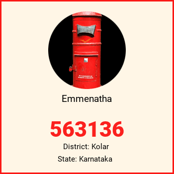 Emmenatha pin code, district Kolar in Karnataka