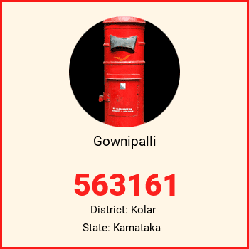 Gownipalli pin code, district Kolar in Karnataka