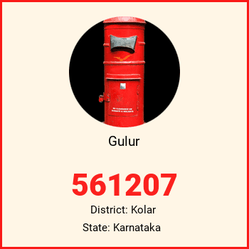 Gulur pin code, district Kolar in Karnataka