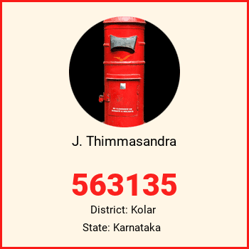 J. Thimmasandra pin code, district Kolar in Karnataka