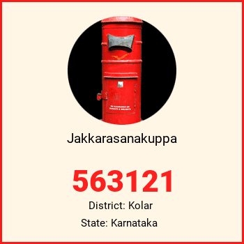 Jakkarasanakuppa pin code, district Kolar in Karnataka