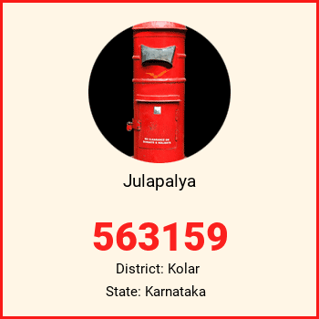 Julapalya pin code, district Kolar in Karnataka