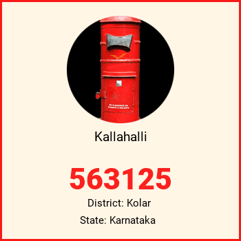 Kallahalli pin code, district Kolar in Karnataka