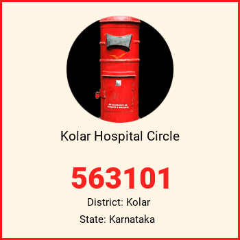 Kolar Hospital Circle pin code, district Kolar in Karnataka