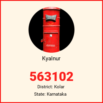 Kyalnur pin code, district Kolar in Karnataka