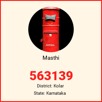Masthi pin code, district Kolar in Karnataka