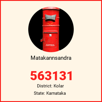 Matakannsandra pin code, district Kolar in Karnataka