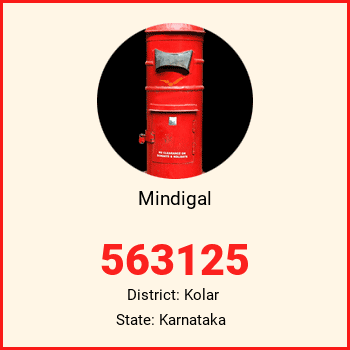 Mindigal pin code, district Kolar in Karnataka