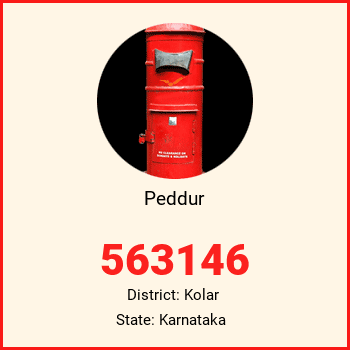 Peddur pin code, district Kolar in Karnataka