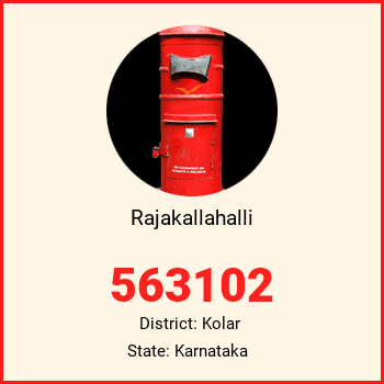 Rajakallahalli pin code, district Kolar in Karnataka