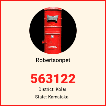 Robertsonpet pin code, district Kolar in Karnataka
