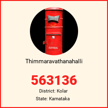 Thimmaravathanahalli pin code, district Kolar in Karnataka