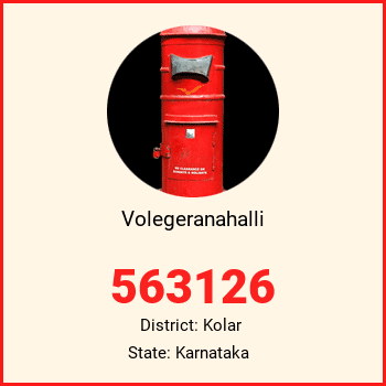 Volegeranahalli pin code, district Kolar in Karnataka