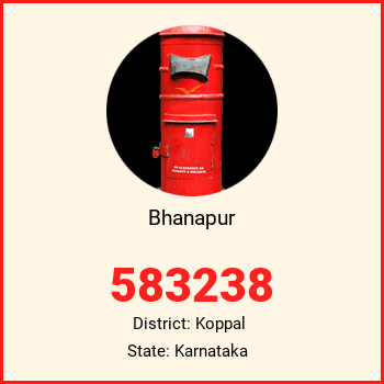 Bhanapur pin code, district Koppal in Karnataka