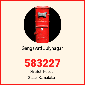 Gangavati Julynagar pin code, district Koppal in Karnataka