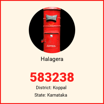 Halagera pin code, district Koppal in Karnataka