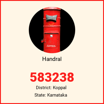 Handral pin code, district Koppal in Karnataka