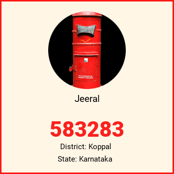 Jeeral pin code, district Koppal in Karnataka