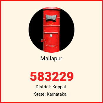 Mailapur pin code, district Koppal in Karnataka