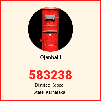Ojanhalli pin code, district Koppal in Karnataka