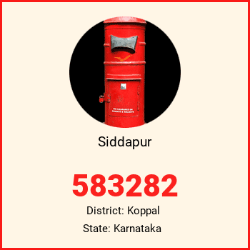 Siddapur pin code, district Koppal in Karnataka