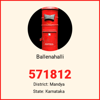 Ballenahalli pin code, district Mandya in Karnataka